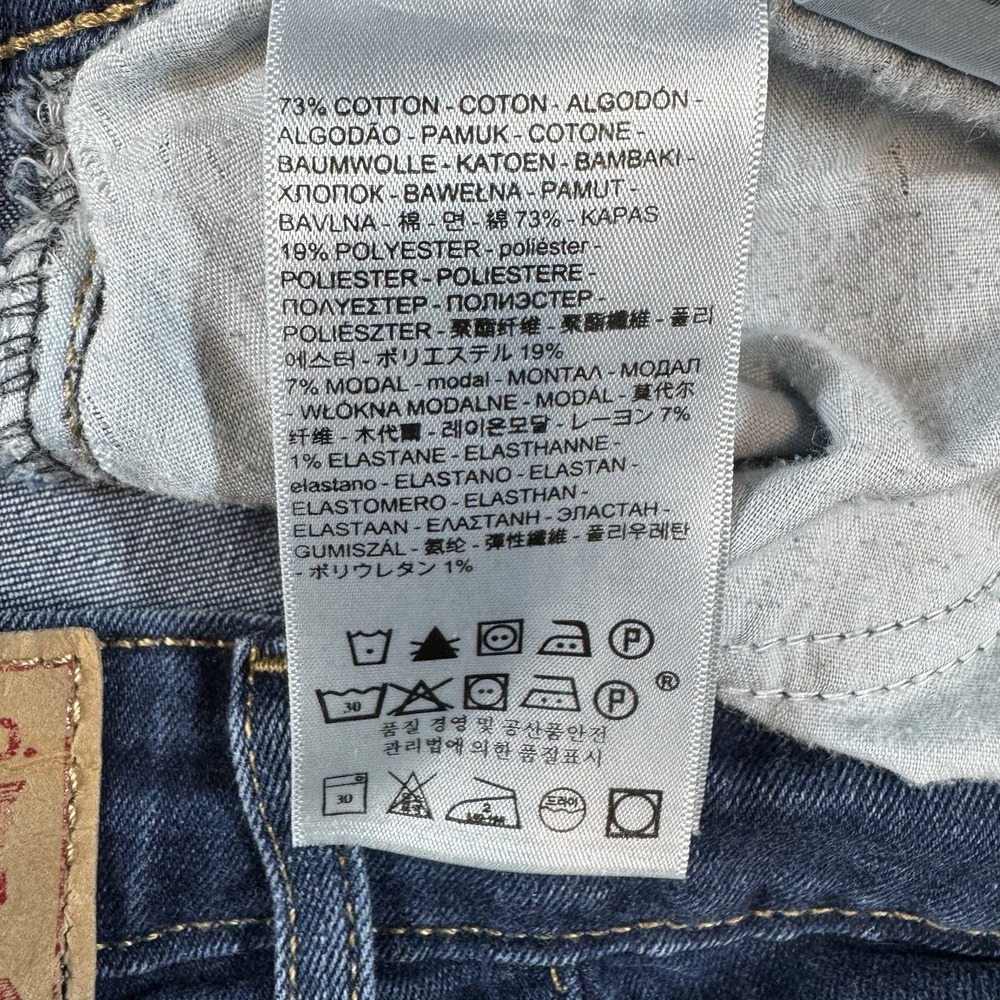 LEVI'S Womens 721 High Rise Skinny Jeans Size 33 Blue - Picture 12 of 13